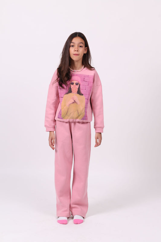 Pink Girl - Jogging Fillette