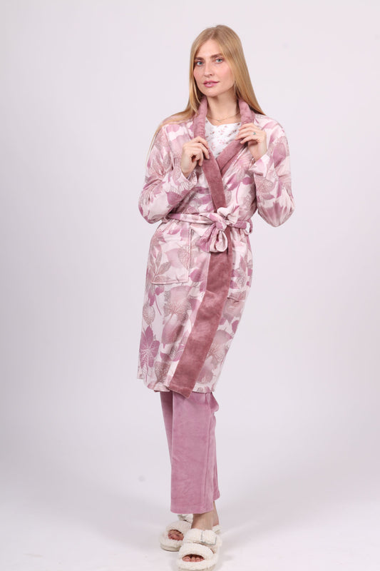 Floral Doux - Robe de chambre Femme