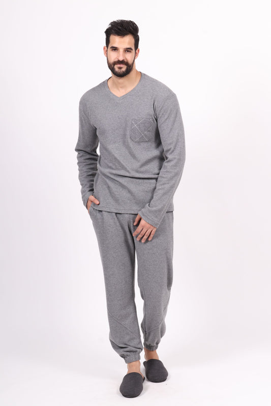 Gris Acier - Pyjama Homme