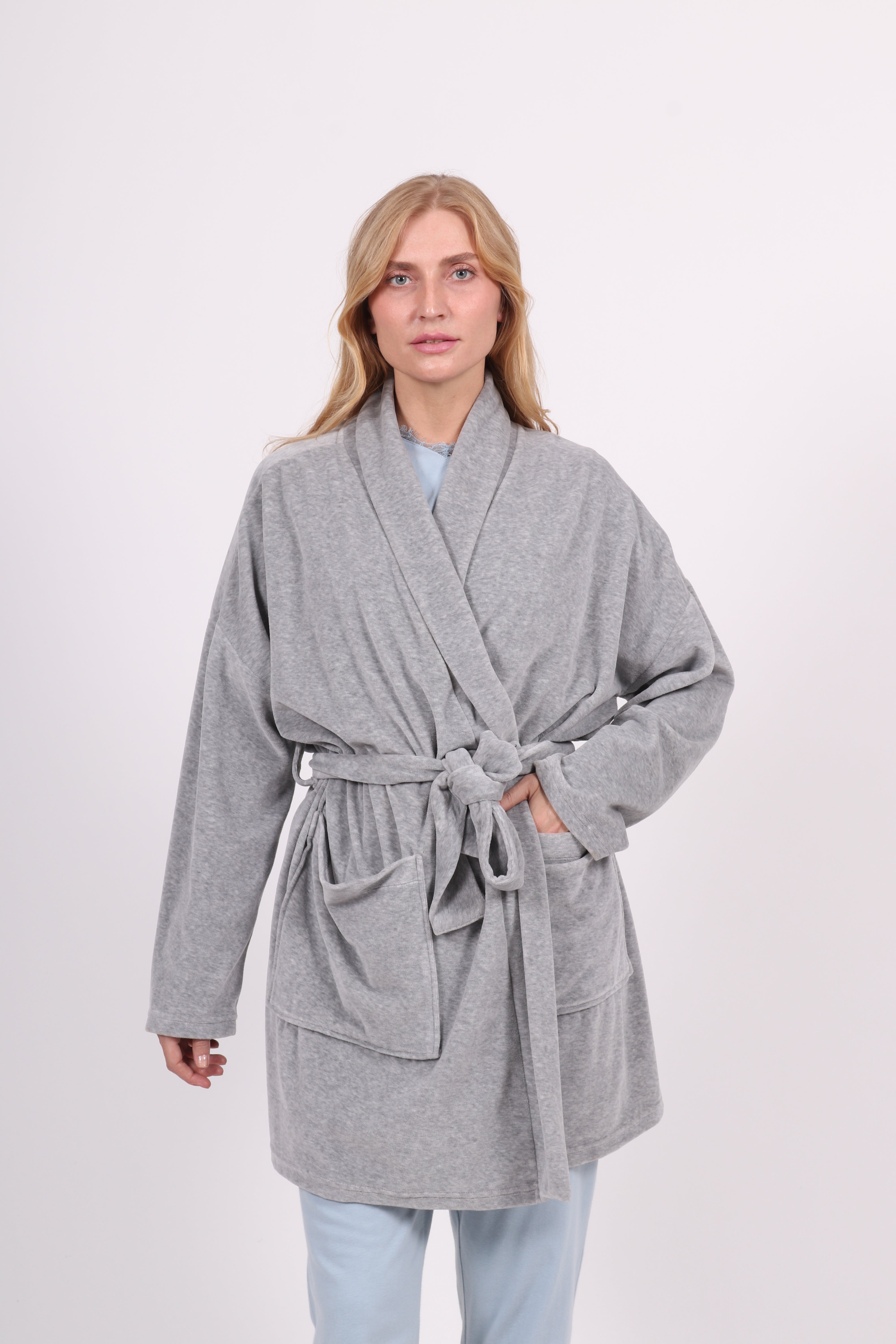 Cocon Gris - Robe de Chambre Femme