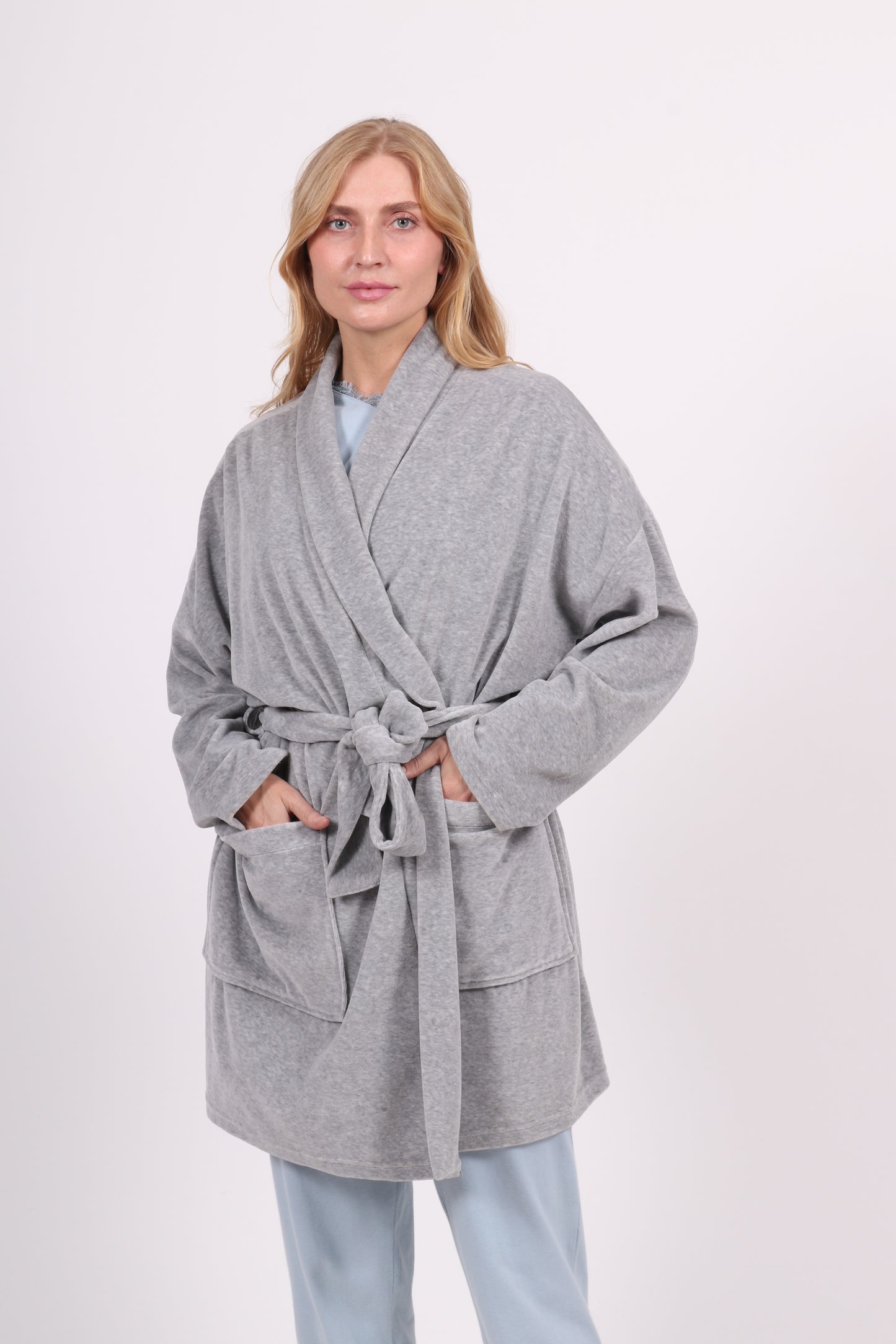 Cocon Gris - Robe de Chambre Femme