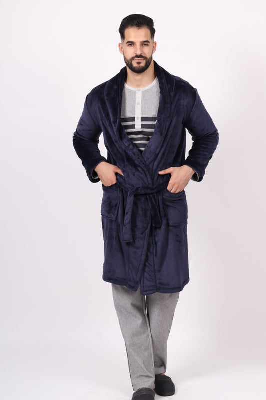 Nuit d’hiver - Robe de chambre Homme Bleu