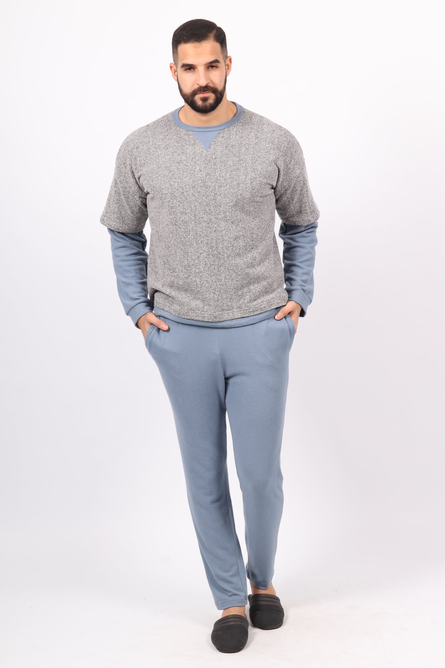 Navy -Pyjama Homme