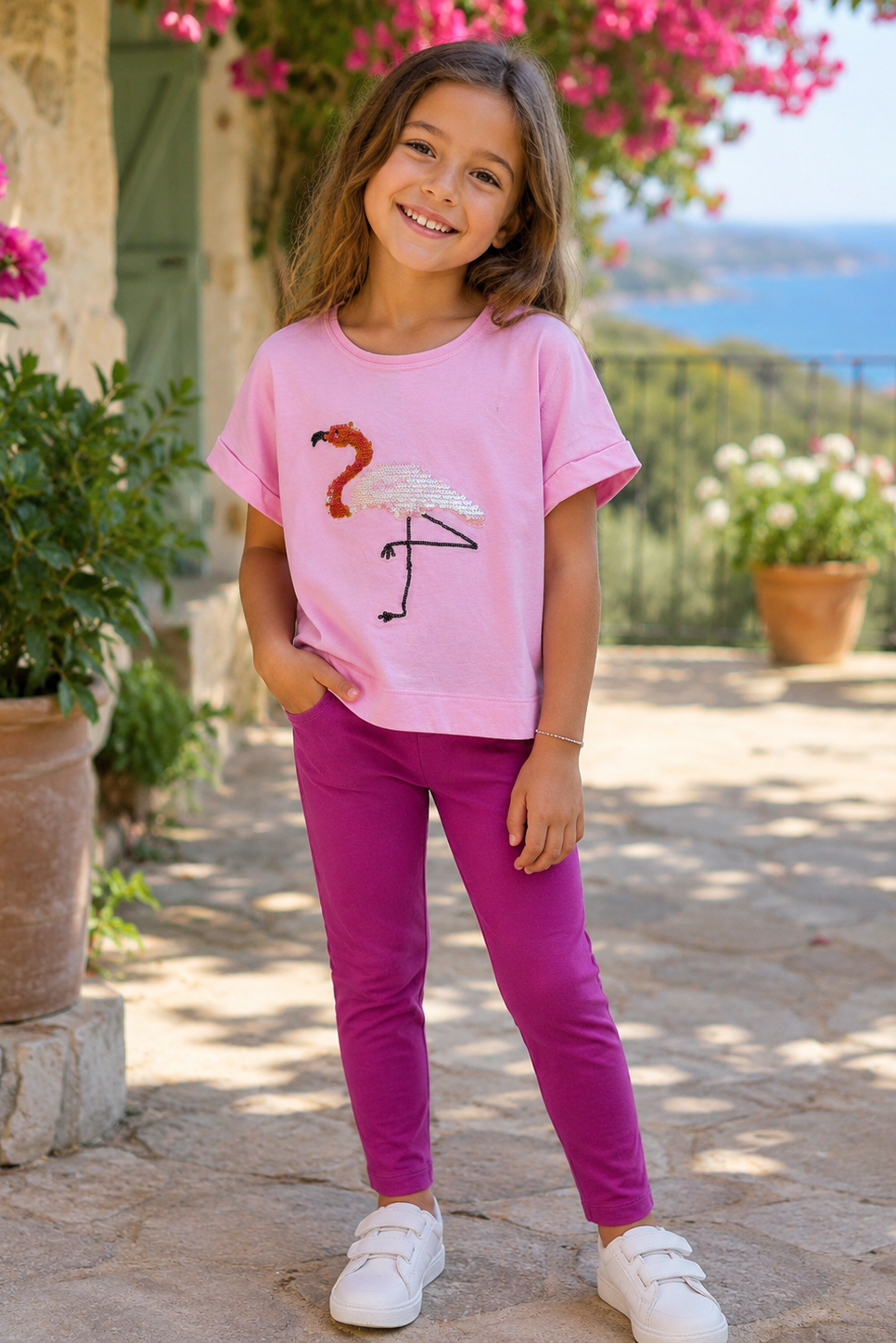 Flamingo - Ensemble Fillette