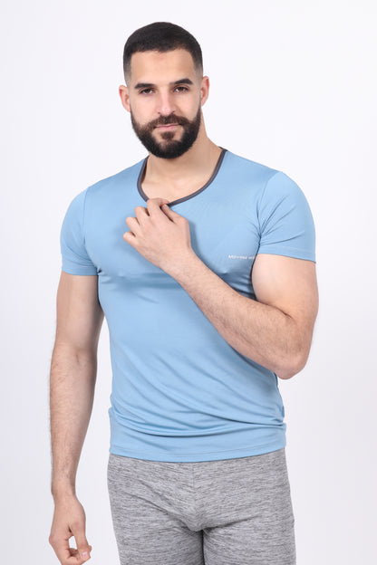 Blue- Tshirt Homme